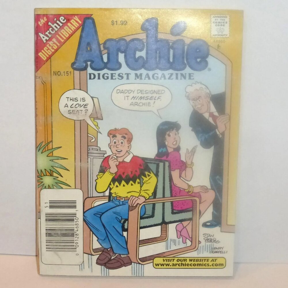 1st PRINT 1997 Archie Digest Library ARCHIE Digest Magazine #151 Archie Comic Bo